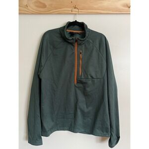 Iceberg Outerwear Half Zip Jacket Fleece Green Outdoor Hiking Men Size Large